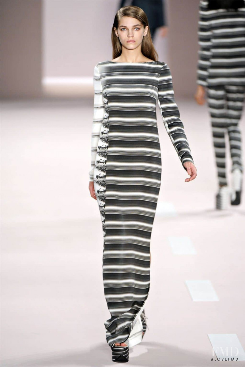 Samantha Gradoville featured in  the Akris fashion show for Spring/Summer 2012