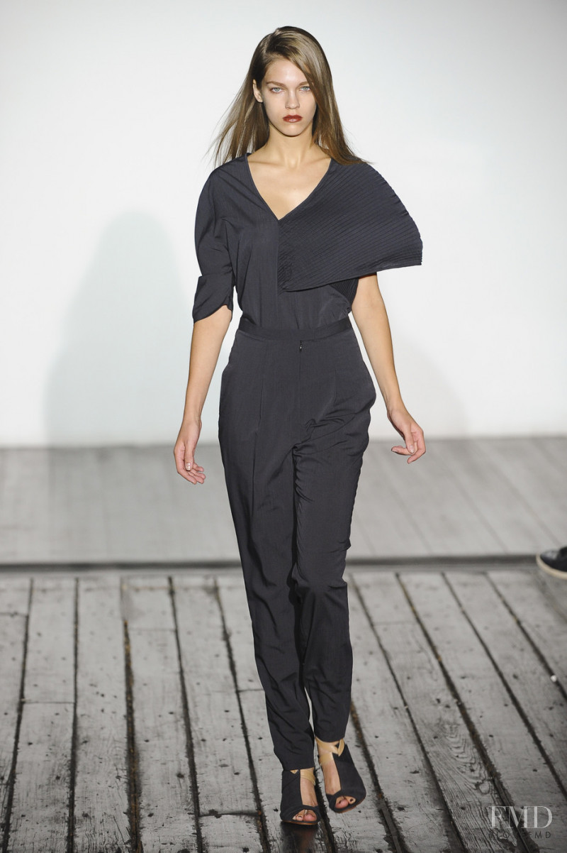 Samantha Gradoville featured in  the Zero + Maria Cornejo fashion show for Spring/Summer 2011