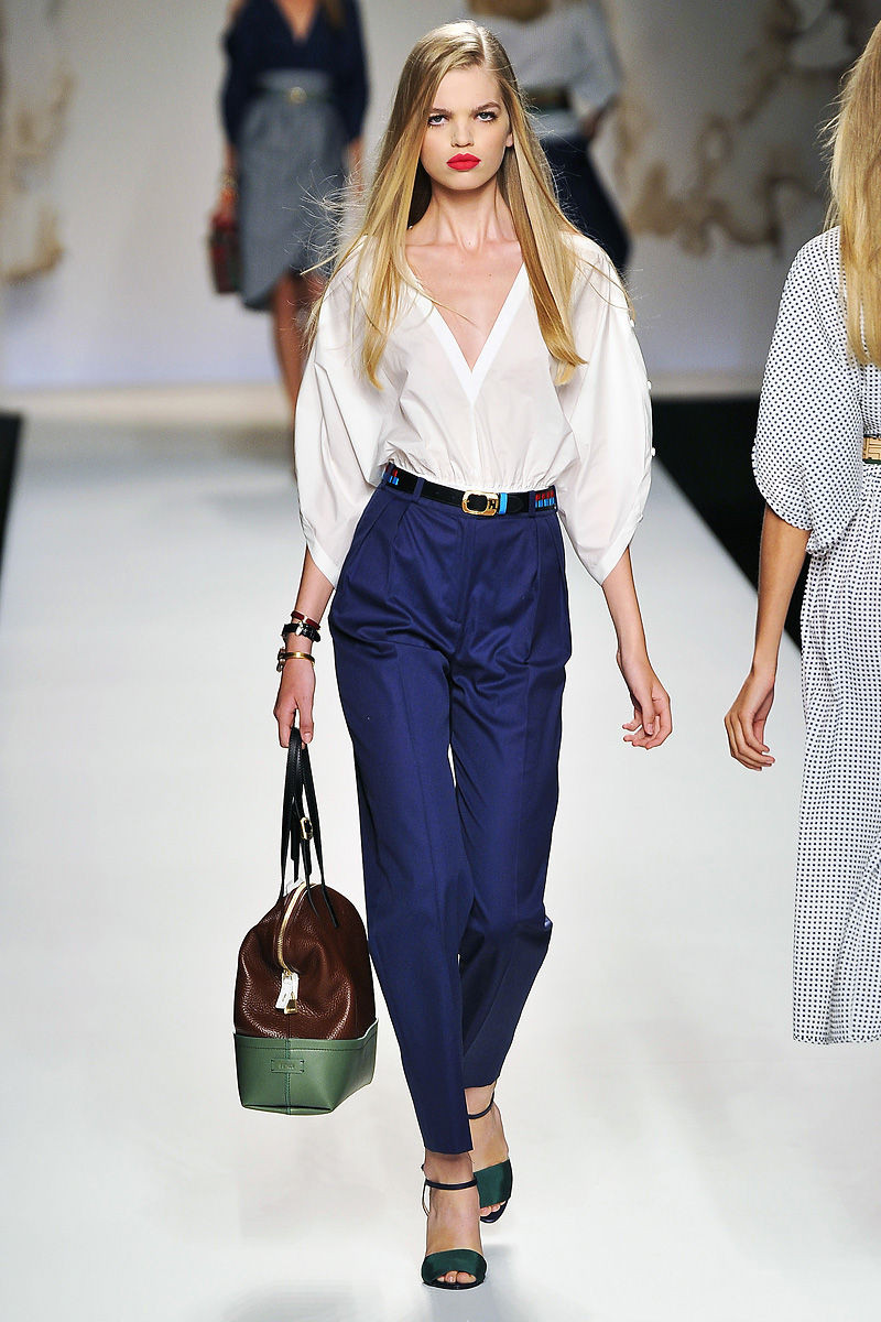 Daphne Groeneveld featured in  the Fendi fashion show for Spring/Summer 2011