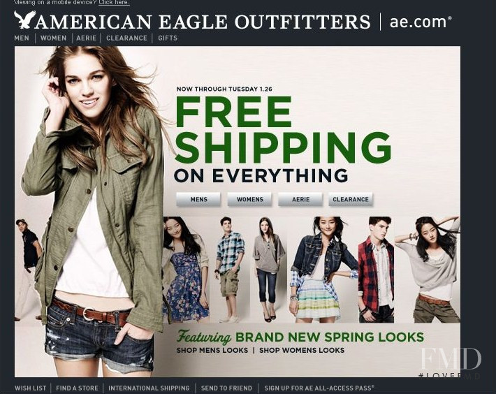 Samantha Gradoville featured in  the American Eagle OutFitters advertisement for Spring/Summer 2010