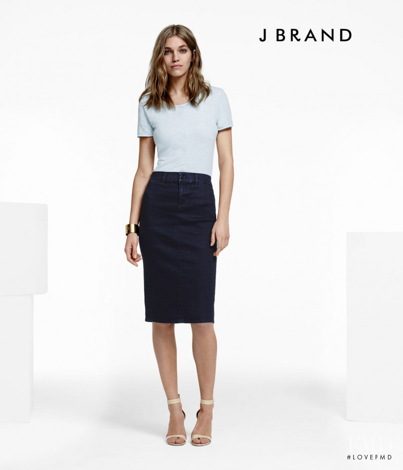 Samantha Gradoville featured in  the J Brand lookbook for Summer 2015