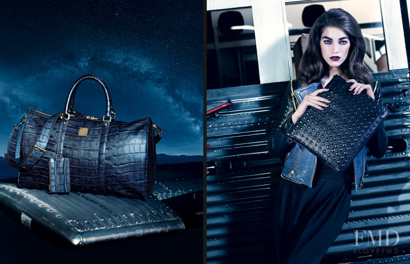 Samantha Gradoville featured in  the MCM advertisement for Autumn/Winter 2013