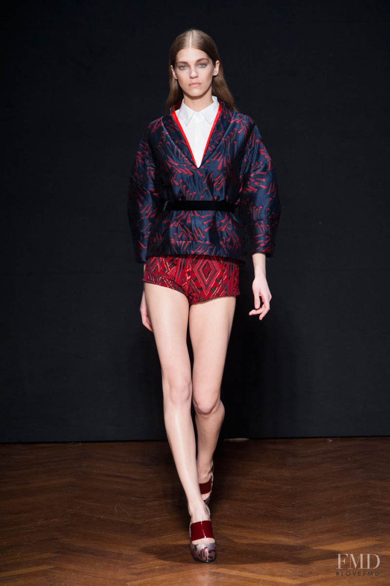 Samantha Gradoville featured in  the Frankie Morello fashion show for Autumn/Winter 2013