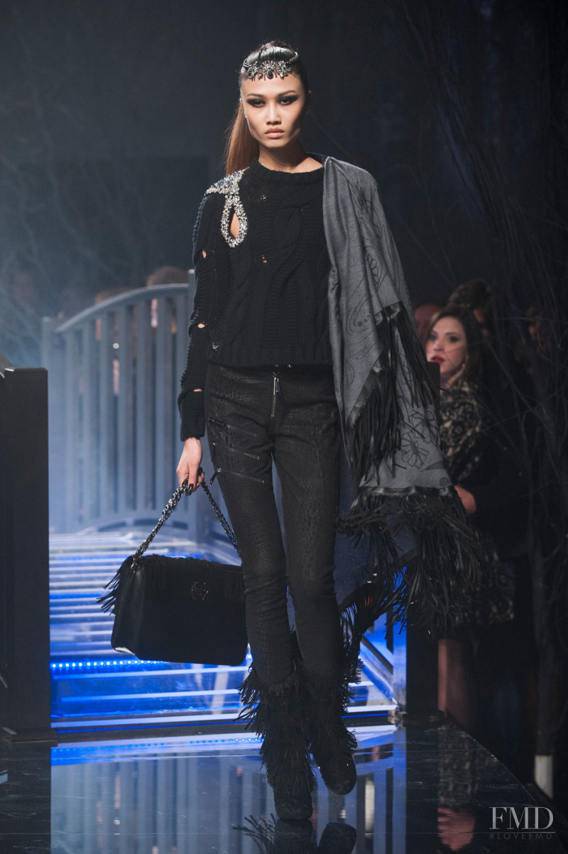 Yulia Saparniiazova featured in  the Philipp Plein fashion show for Autumn/Winter 2013