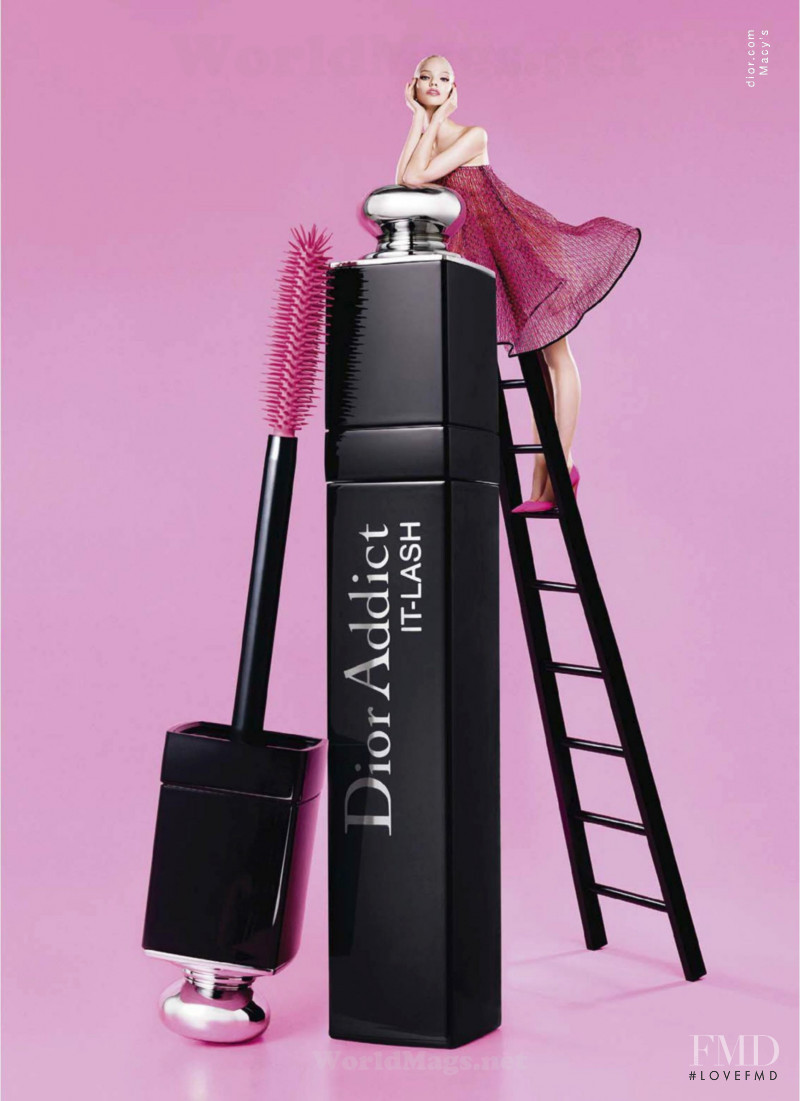 Sasha Luss featured in  the Dior Beauty Addict advertisement for Spring/Summer 2014