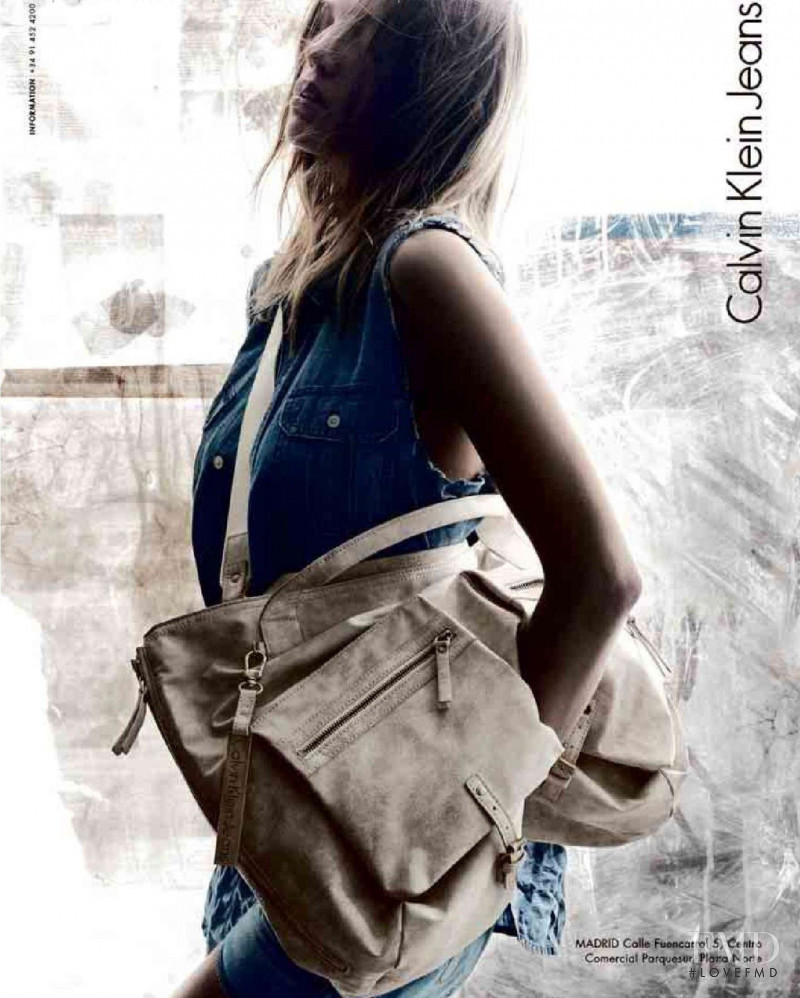 Samantha Gradoville featured in  the Calvin Klein Jeans advertisement for Autumn/Winter 2011
