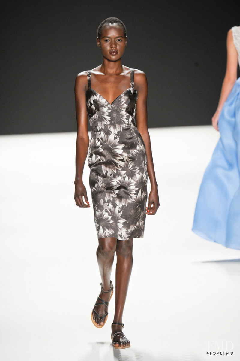 Ajak Deng featured in  the Naeem Khan fashion show for Spring/Summer 2013