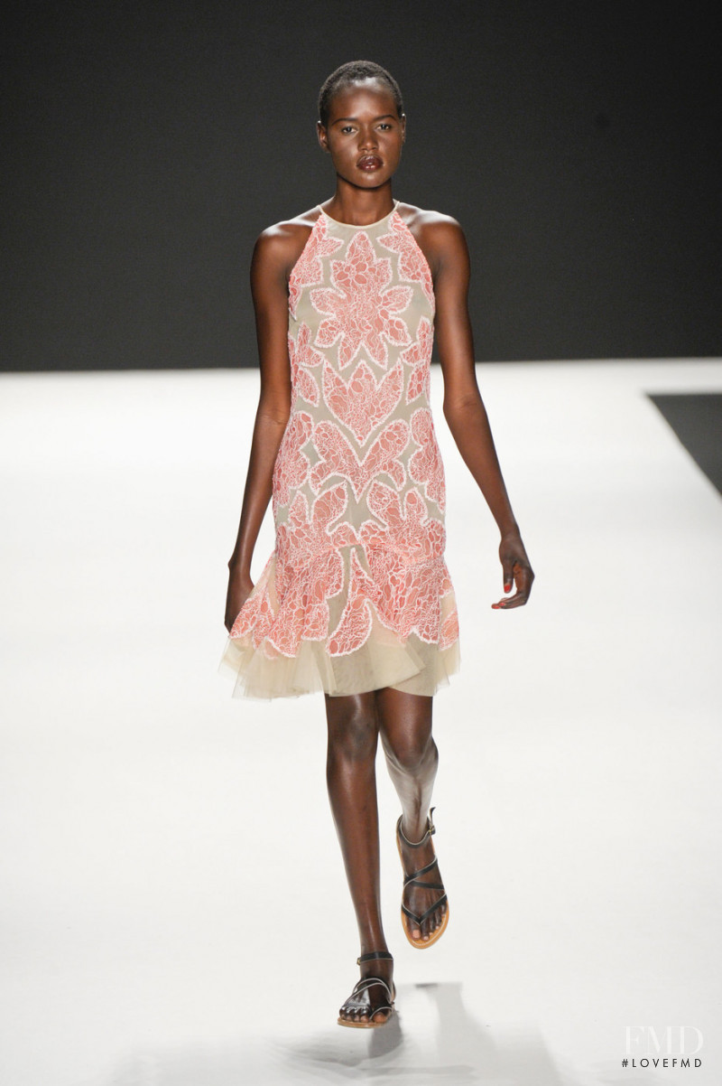 Ajak Deng featured in  the Naeem Khan fashion show for Spring/Summer 2013