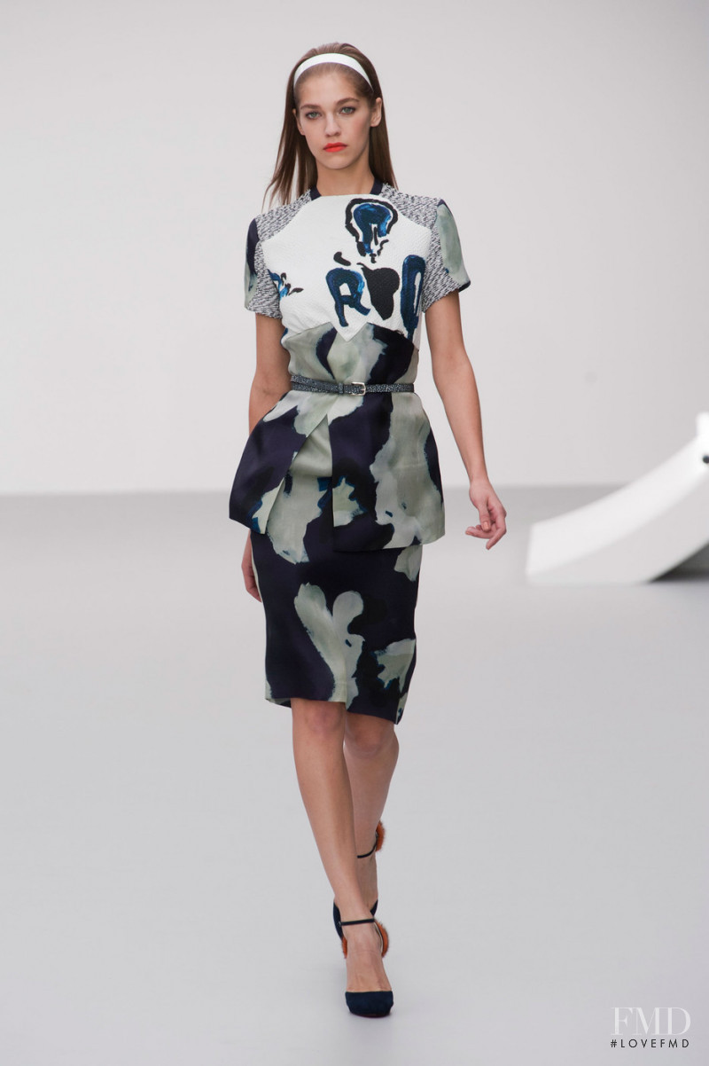 Samantha Gradoville featured in  the Michael van der Ham fashion show for Spring/Summer 2013
