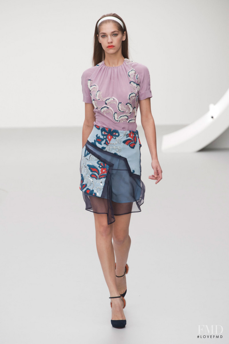 Samantha Gradoville featured in  the Michael van der Ham fashion show for Spring/Summer 2013
