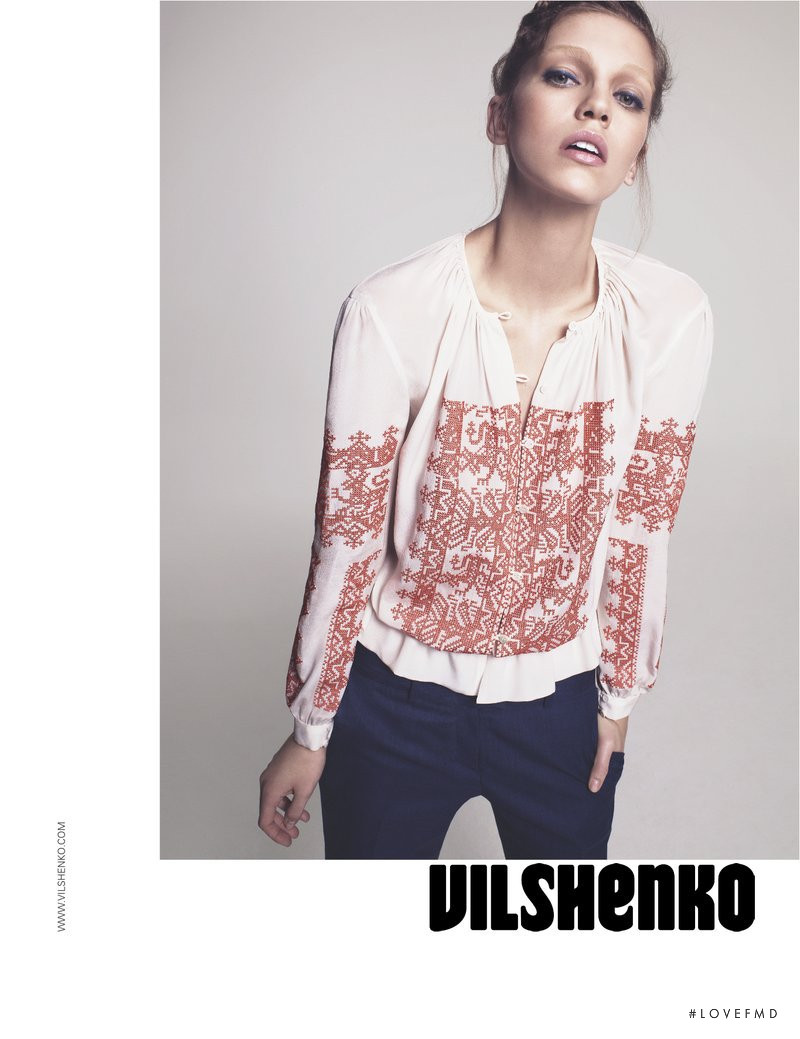 Samantha Gradoville featured in  the Vilshenko advertisement for Spring/Summer 2011