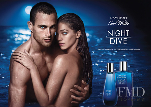Samantha Gradoville featured in  the Davidoff Cool Water Night Dive Fragrance advertisement for Summer 2014