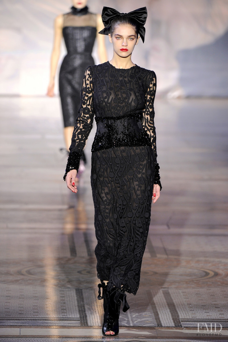 Samantha Gradoville featured in  the Giles Deacon fashion show for Autumn/Winter 2011