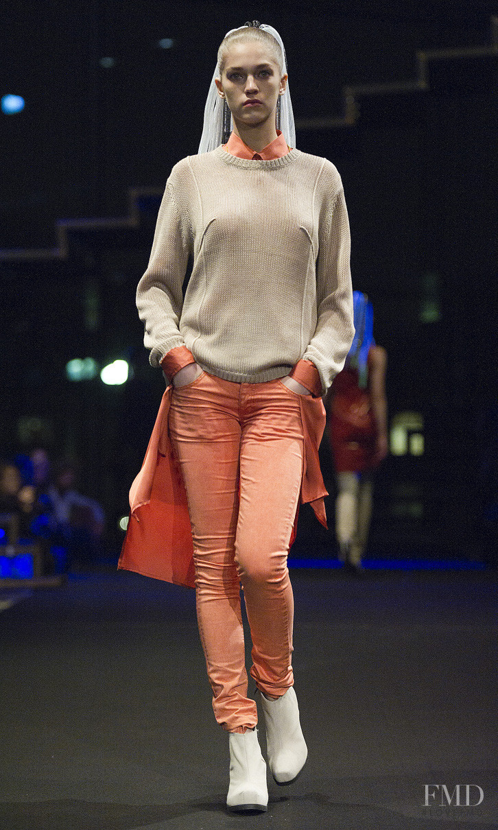 Samantha Gradoville featured in  the Cheap Monday fashion show for Autumn/Winter 2011