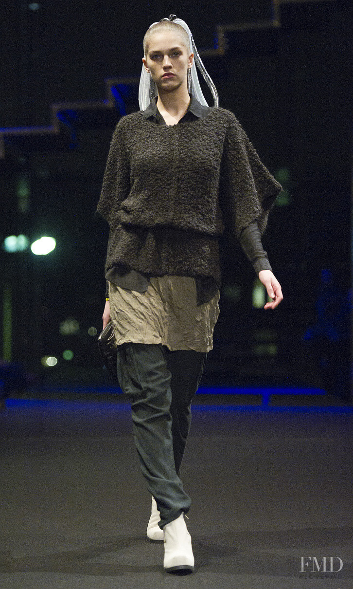 Samantha Gradoville featured in  the Cheap Monday fashion show for Autumn/Winter 2011