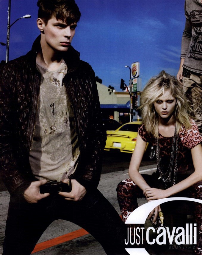 Sasha Pivovarova featured in  the Just Cavalli advertisement for Autumn/Winter 2010