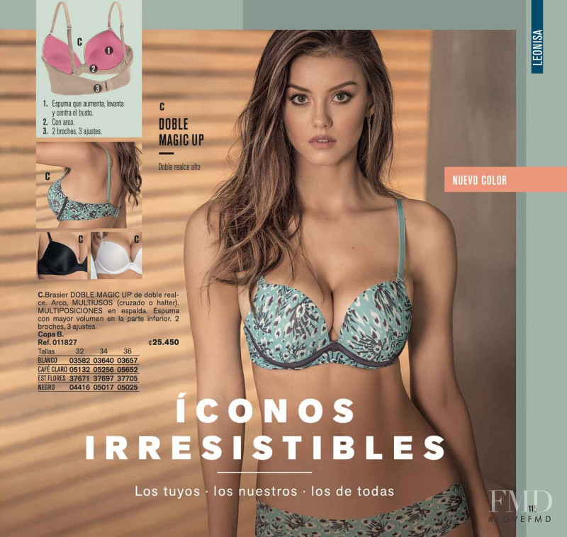 Nicola Cavanis featured in  the Leonisa catalogue for Spring/Summer 2019