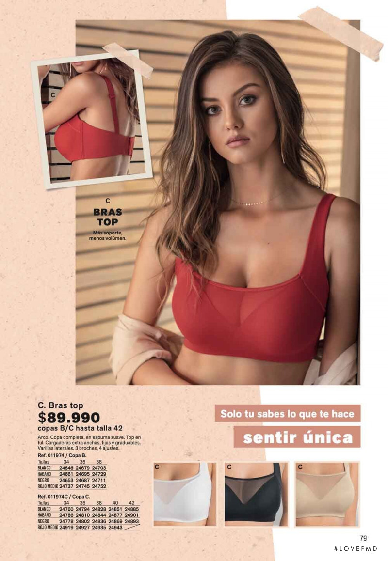 Nicola Cavanis featured in  the Leonisa catalogue for Spring/Summer 2019