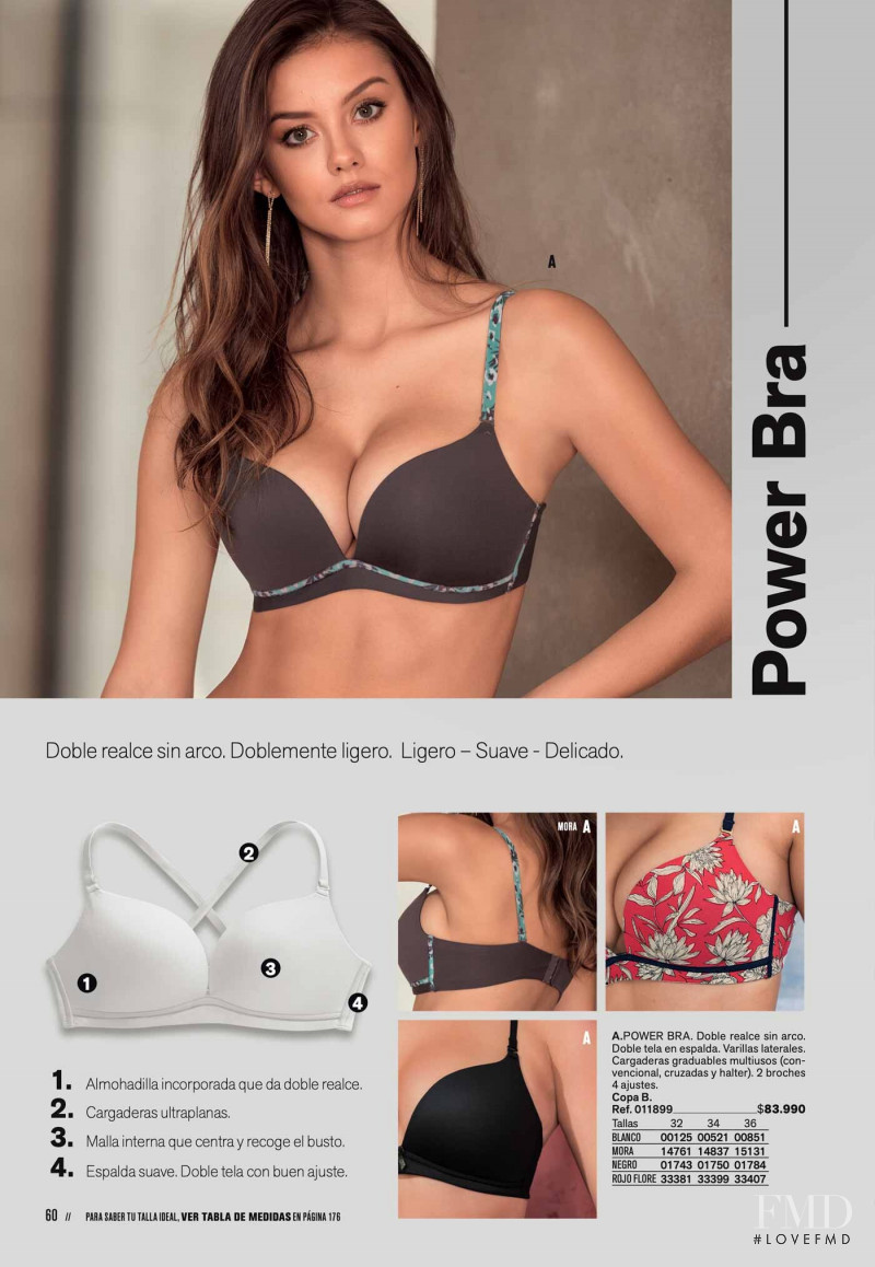 Nicola Cavanis featured in  the Leonisa catalogue for Spring/Summer 2019