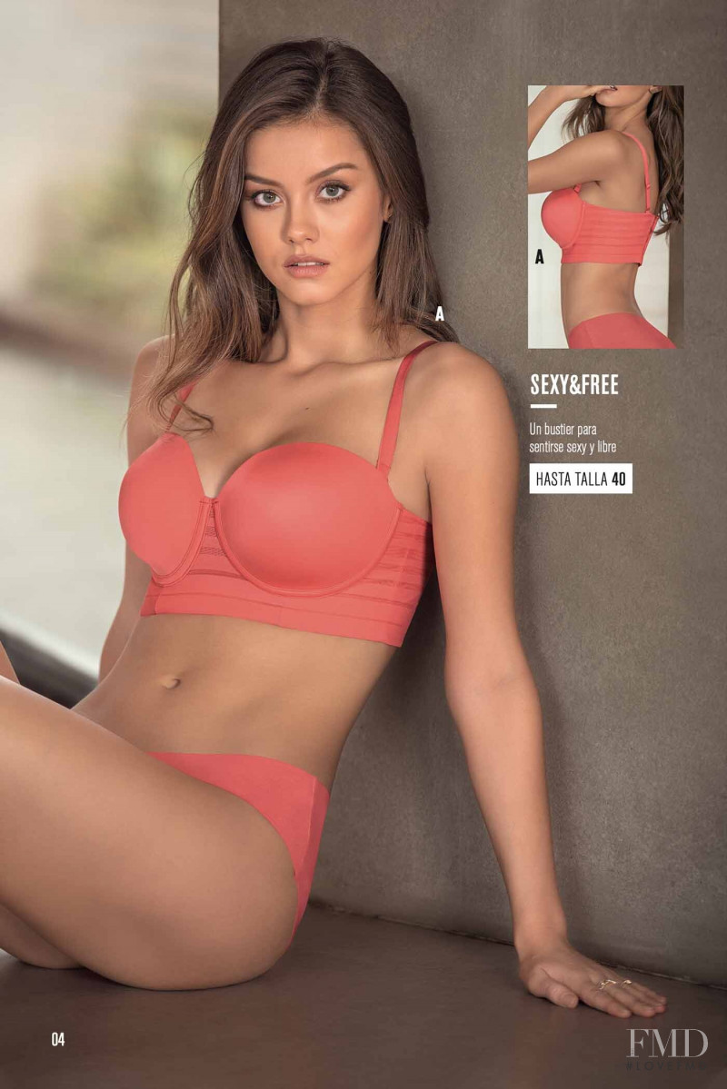 Nicola Cavanis featured in  the Leonisa catalogue for Spring/Summer 2019