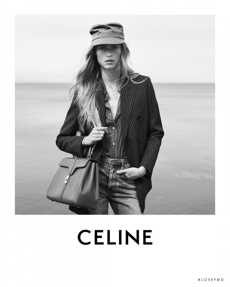 Rianne Van Rompaey featured in  the Celine advertisement for Spring 2021