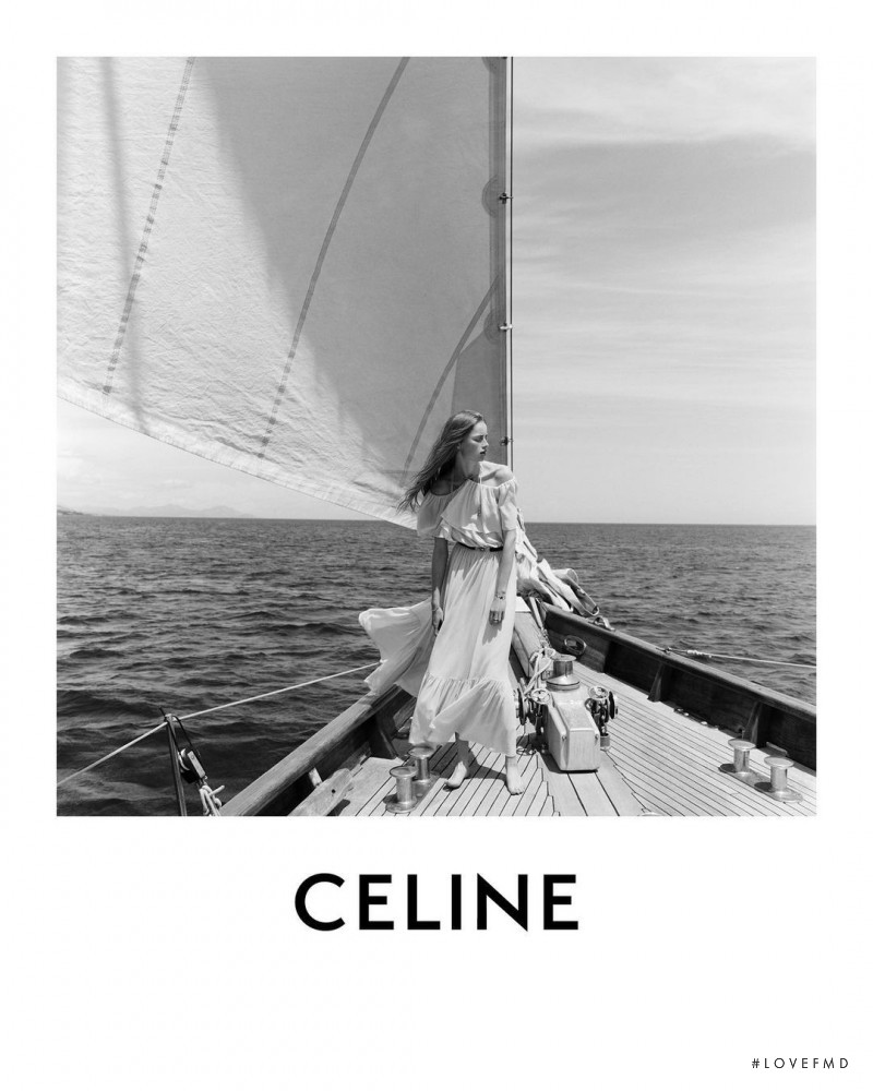 Rianne Van Rompaey featured in  the Celine advertisement for Spring 2021