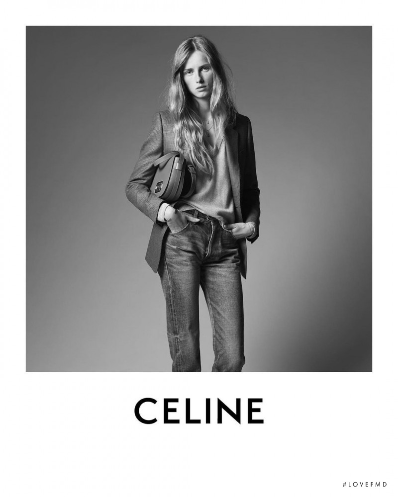 Rianne Van Rompaey featured in  the Celine advertisement for Spring 2021
