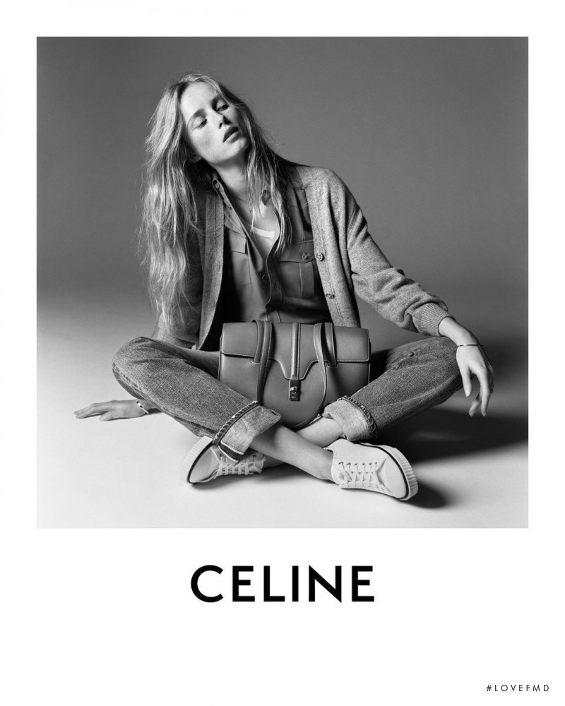 Rianne Van Rompaey featured in  the Celine advertisement for Spring 2021