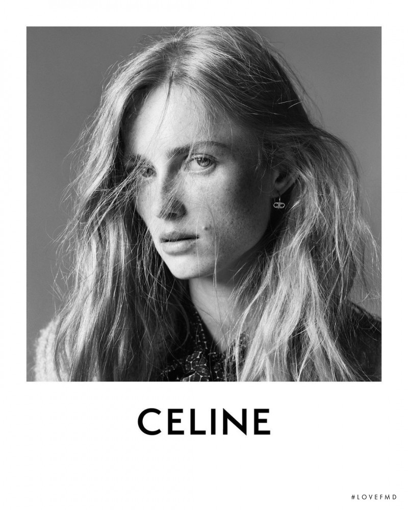 Rianne Van Rompaey featured in  the Celine advertisement for Spring 2021