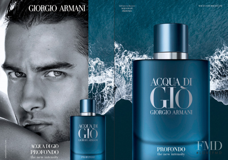 Aleksandar Rusic featured in  the Armani Beauty Aqua Di Gio Profondo advertisement for Autumn/Winter 2020