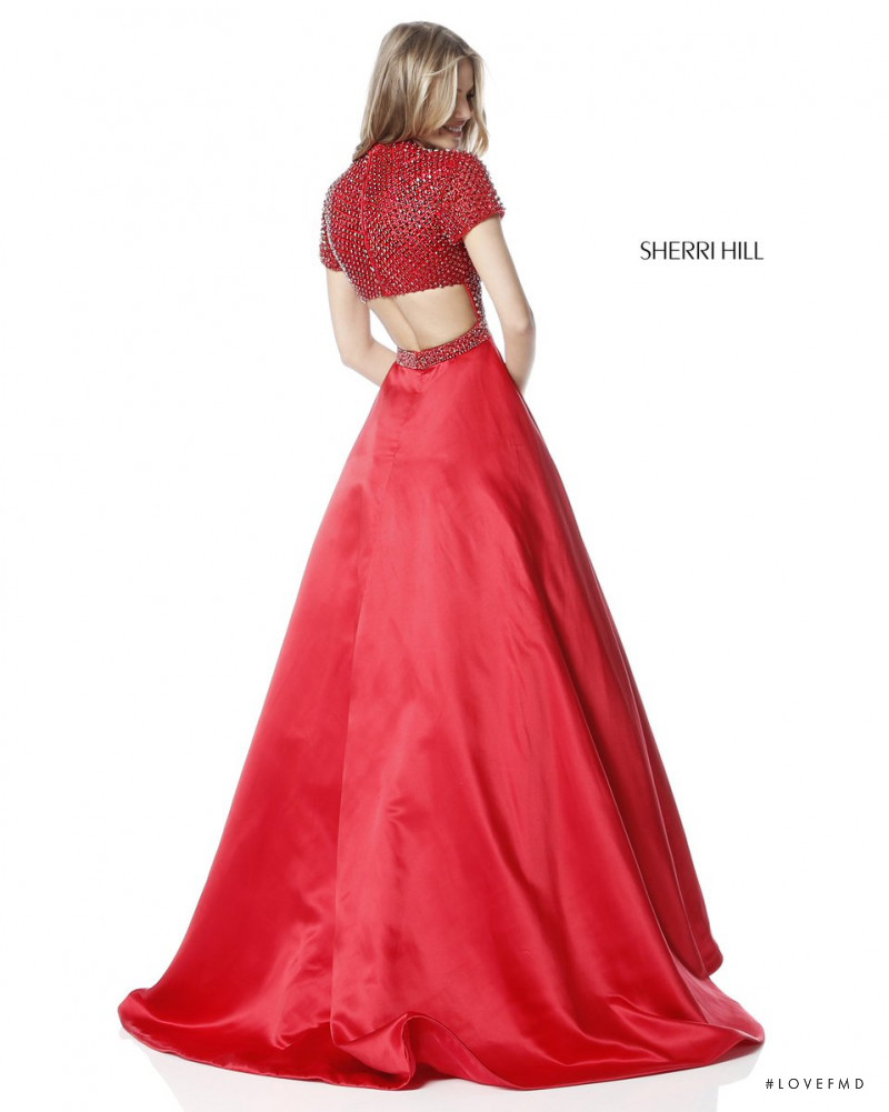 Scarlett Leithold featured in  the Sherri Hill catalogue for Spring/Summer 2018