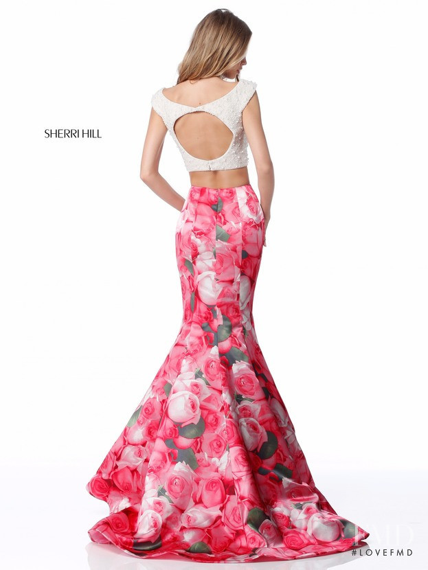 Scarlett Leithold featured in  the Sherri Hill catalogue for Spring/Summer 2018