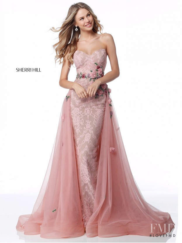 Scarlett Leithold featured in  the Sherri Hill catalogue for Spring/Summer 2018