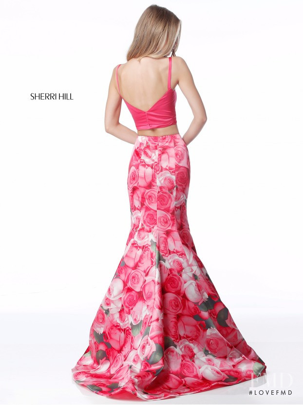 Scarlett Leithold featured in  the Sherri Hill catalogue for Spring/Summer 2018