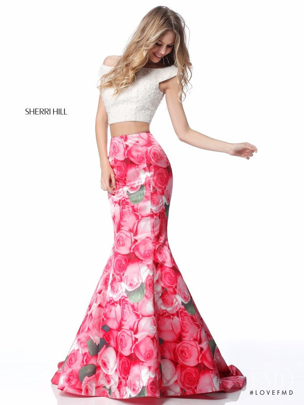 Scarlett Leithold featured in  the Sherri Hill catalogue for Spring/Summer 2018