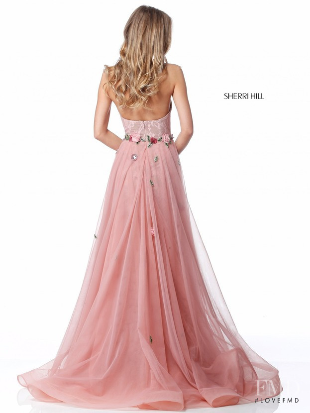 Scarlett Leithold featured in  the Sherri Hill catalogue for Spring/Summer 2018