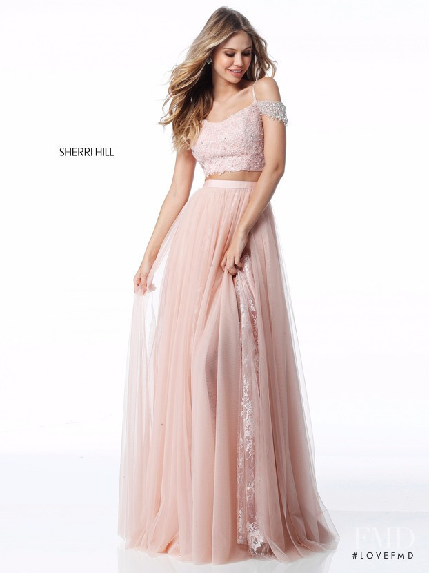 Scarlett Leithold featured in  the Sherri Hill catalogue for Spring/Summer 2018