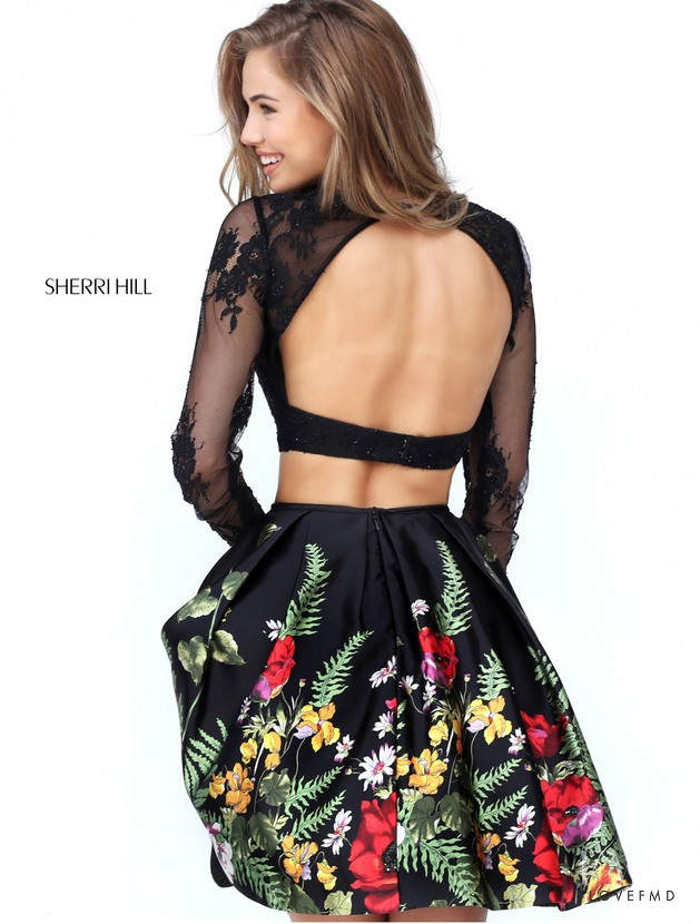 Scarlett Leithold featured in  the Sherri Hill catalogue for Spring/Summer 2018