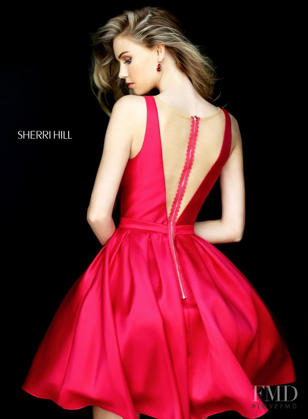 Scarlett Leithold featured in  the Sherri Hill catalogue for Spring/Summer 2018