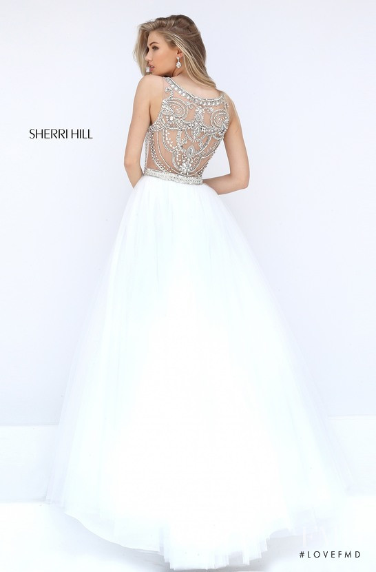 Scarlett Leithold featured in  the Sherri Hill catalogue for Spring/Summer 2018