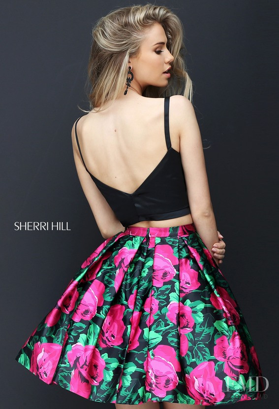 Scarlett Leithold featured in  the Sherri Hill catalogue for Spring/Summer 2018