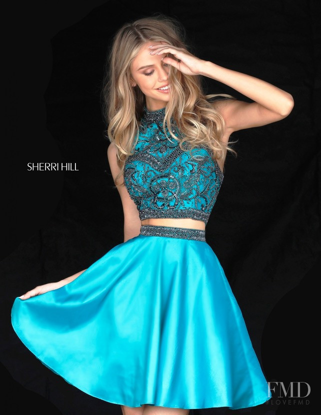 Scarlett Leithold featured in  the Sherri Hill catalogue for Spring/Summer 2018