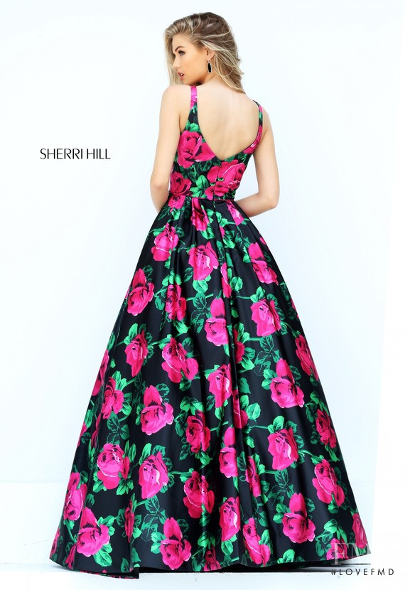 Scarlett Leithold featured in  the Sherri Hill catalogue for Spring/Summer 2018