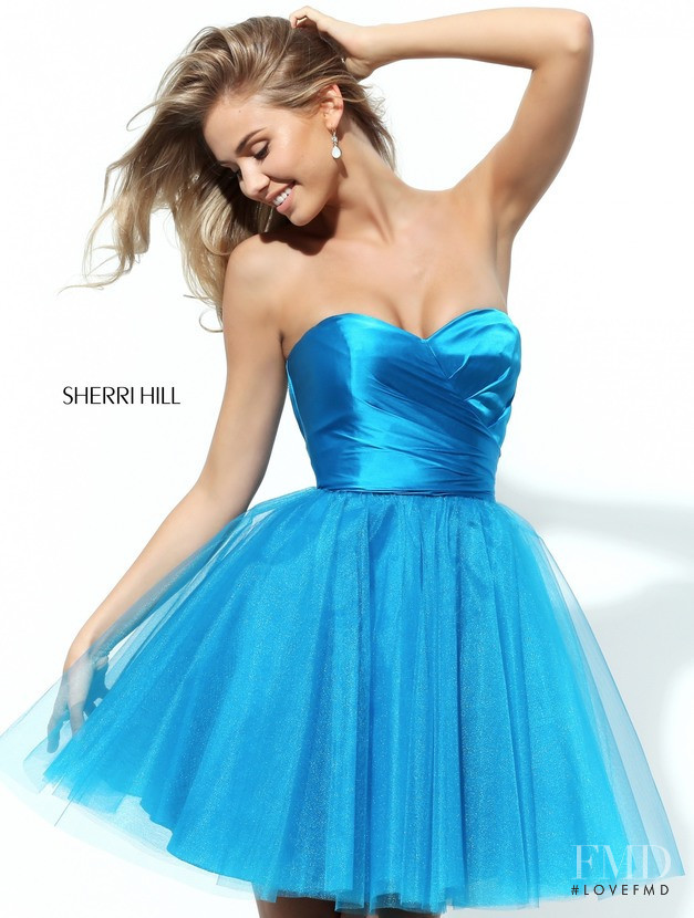 Scarlett Leithold featured in  the Sherri Hill catalogue for Spring/Summer 2018