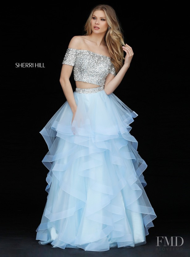 Josie Canseco featured in  the Sherri Hill catalogue for Spring/Summer 2018