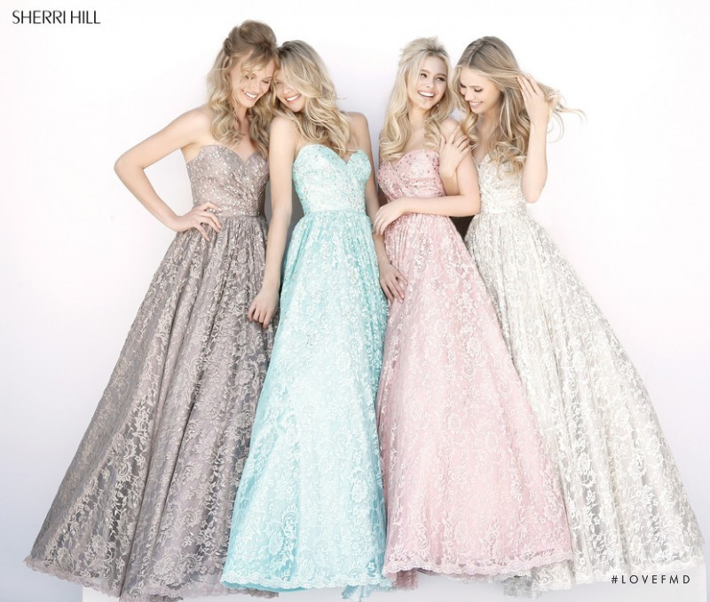 Josie Canseco featured in  the Sherri Hill catalogue for Spring/Summer 2018