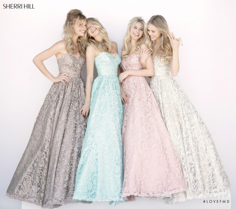 Josie Canseco featured in  the Sherri Hill catalogue for Spring/Summer 2018