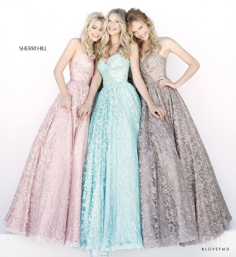 Josie Canseco featured in  the Sherri Hill catalogue for Spring/Summer 2018