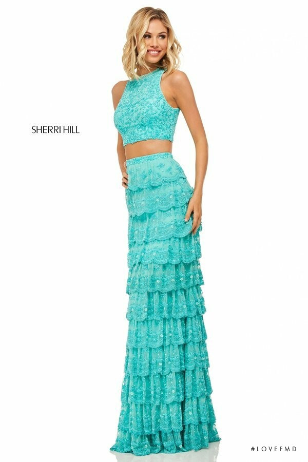 Scarlett Leithold featured in  the Sherri Hill catalogue for Spring/Summer 2019