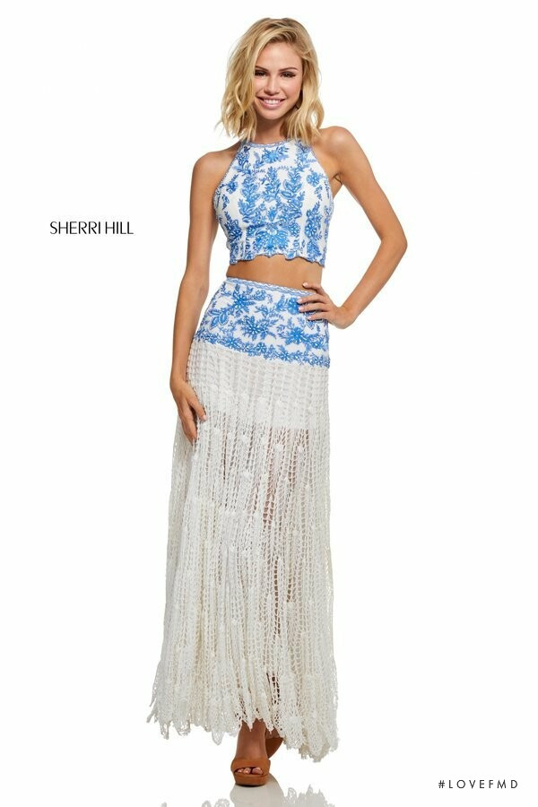 Scarlett Leithold featured in  the Sherri Hill catalogue for Spring/Summer 2019